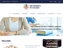 Tablet Screenshot of hrdcollege.ac.in